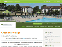 Tablet Screenshot of greenbriarapts.net